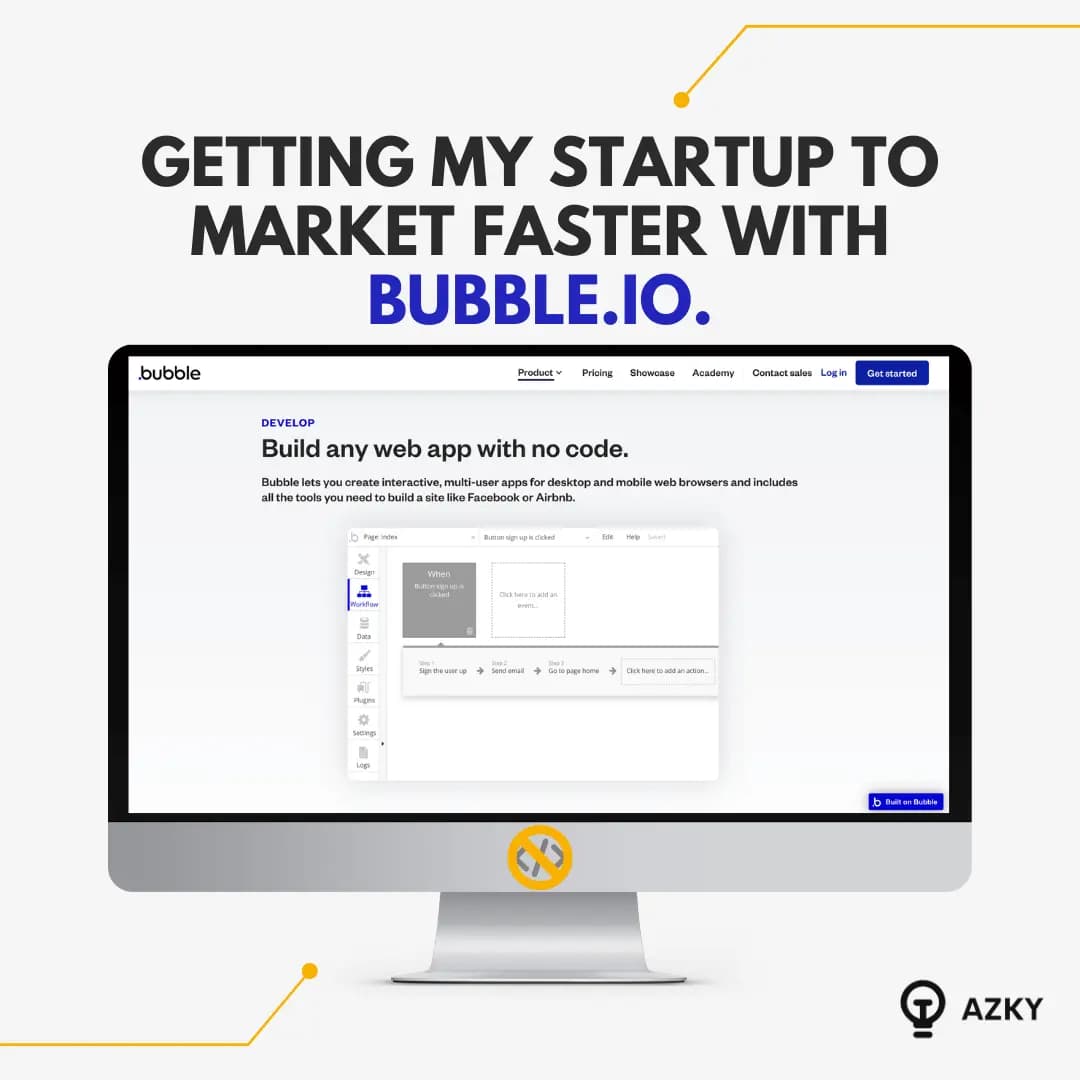 Getting my startup to market faster with Bubble.io.